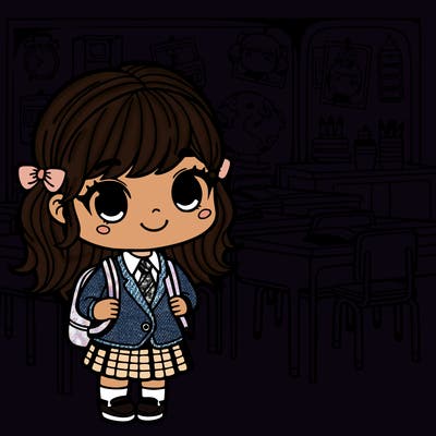 girl at school