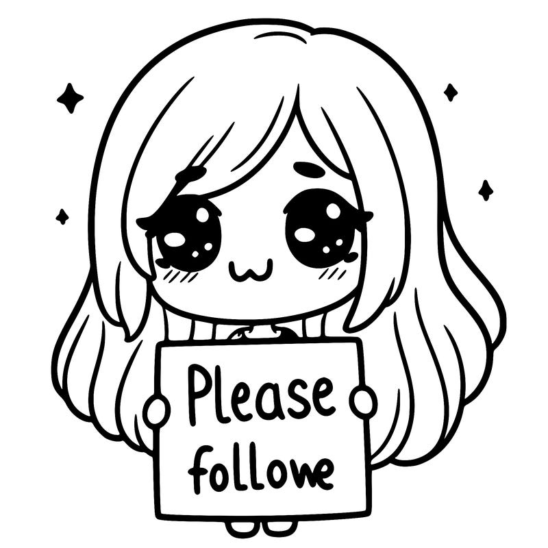 a girl holding  a sign  saying please  follow  me