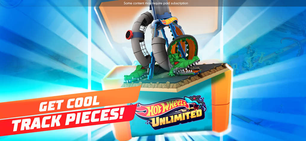 Crocodile themed stunt track piece in Hot Wheels Unlimited