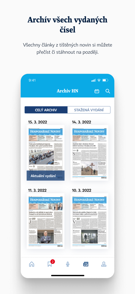 HN - Archive of published newspaper issues in the HN mobile application