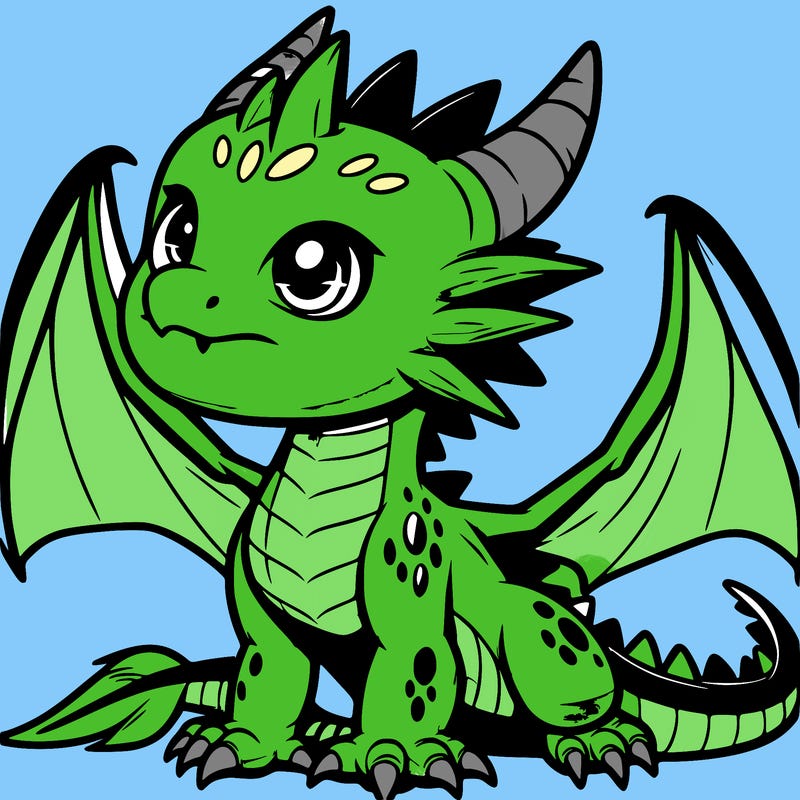 fierce baby night dragon