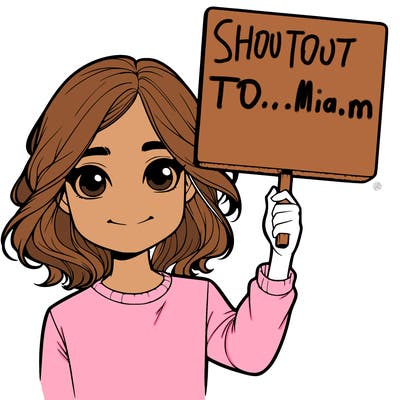 realistic girl holding up a sign