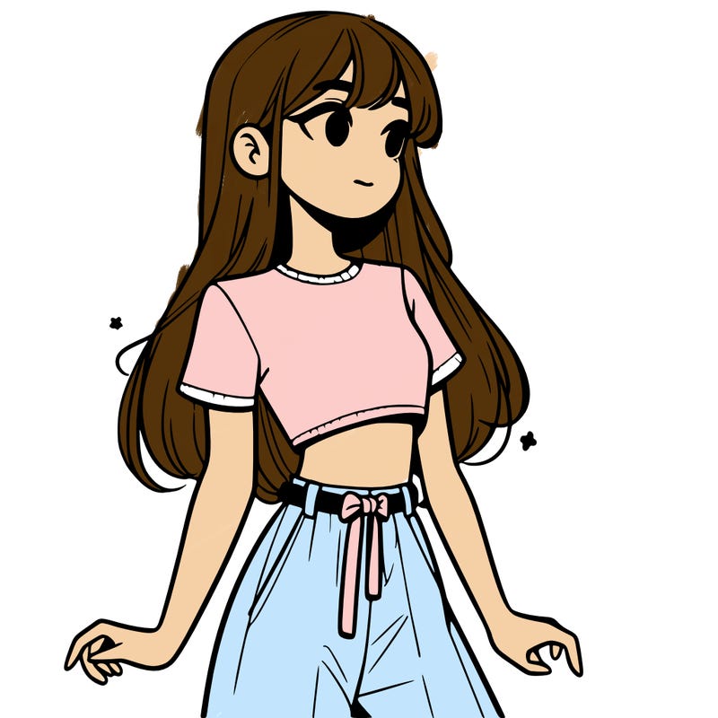 girl in a cute crop top