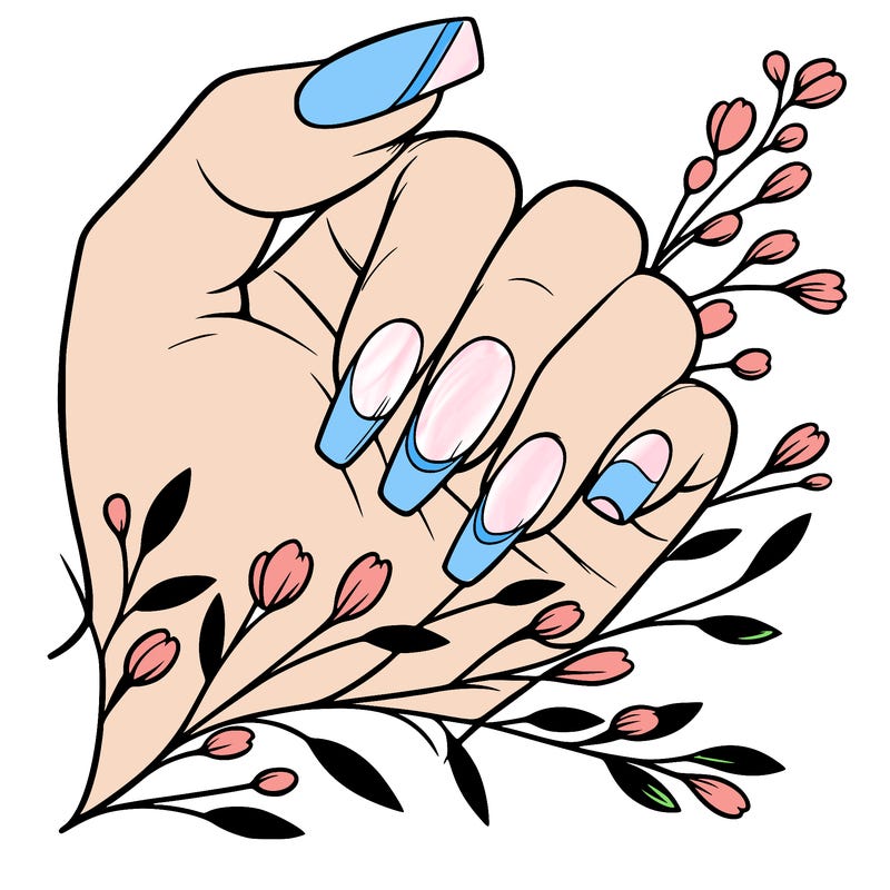 nails with french tip