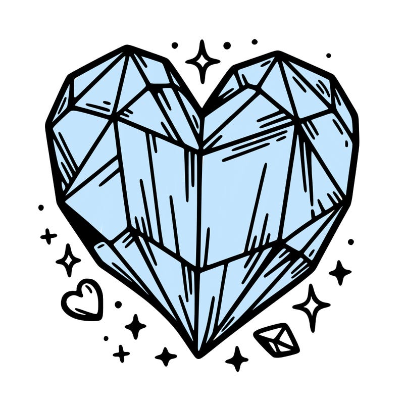 crystal heart