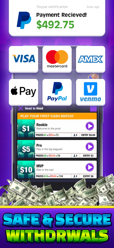 Real Money Bingo - Win Cash - Safe and secure withdrawal options for Real Money Bingo cash matches