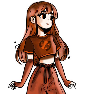 girl in a cute crop top