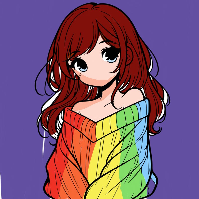 shy pretty girl wearing a sweater that is falling off one shoulder portrait