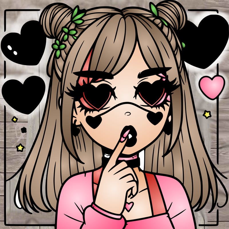 aesthetic heart girl