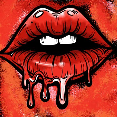 lips that look realistic and drip