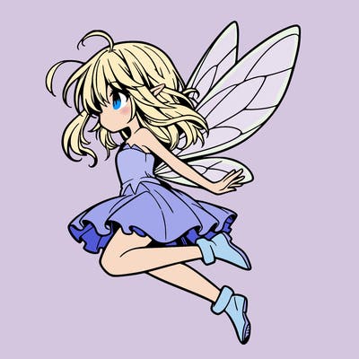 manga fairy flying