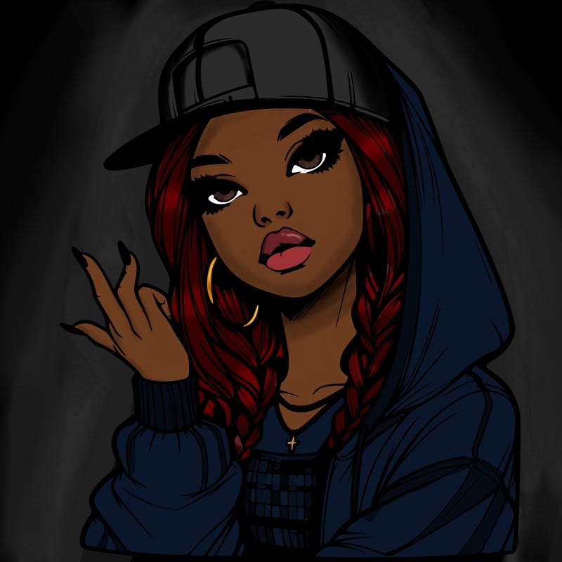 realistic hip hop girl