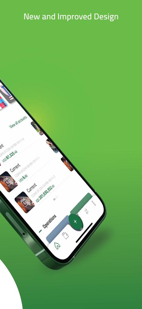 TIB Online - TIB Online banking app interface displaying account balances in USD and IQD