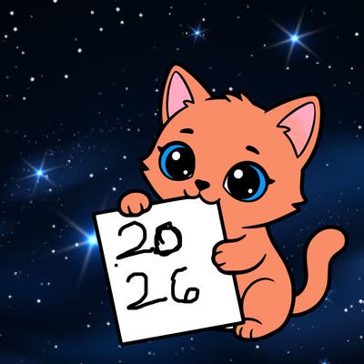 a small cat with a blank sheet of paper in its hand. the cat is sooooooo cute!