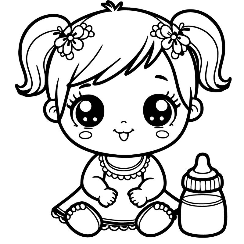 a cute little baby girl