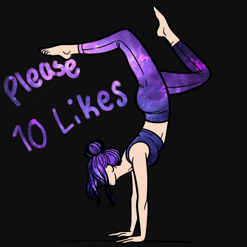 a woman doing a handstand