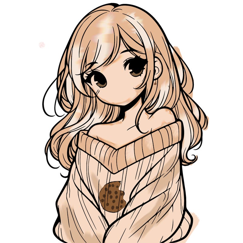 shy pretty girl wearing a sweater that is falling off one shoulder portrait