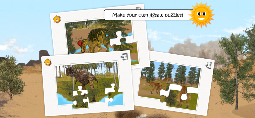 Dinosaurs (full game) - Rompecabezas educativos de dinosaurios para niños en la aplicación Dinosaurios juego completo
