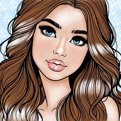 beautiful realistic girl