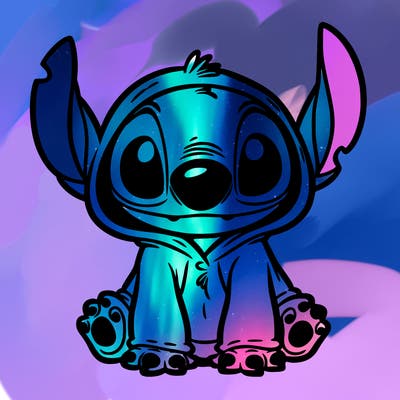 stitch in a dog costume