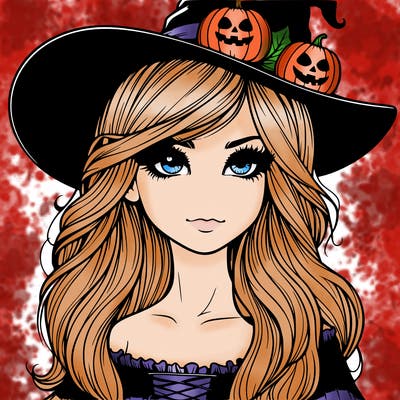 halloween realistic girl