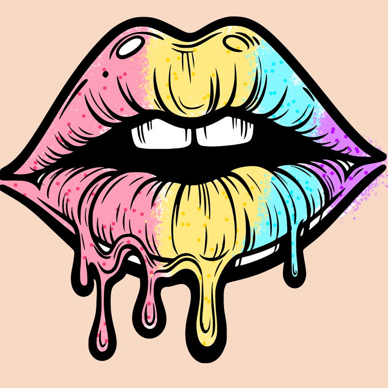 lips that look realistic and drip