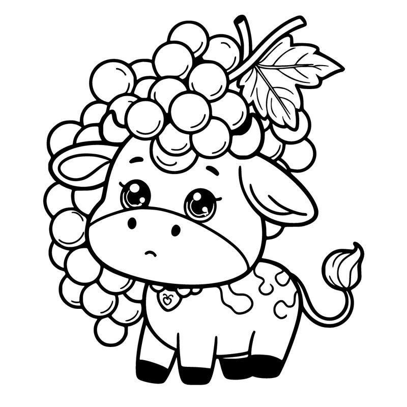 cute grape cow