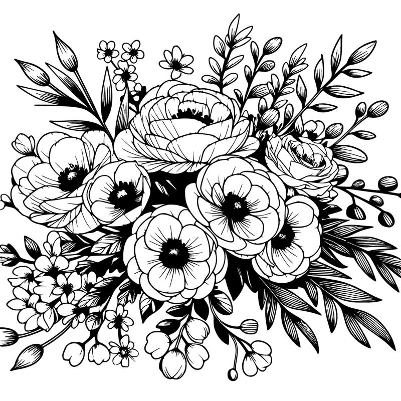 beautiful bridal flowers realistic