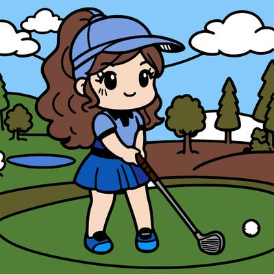 golf girl