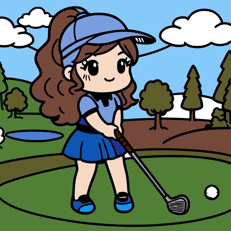 golf girl