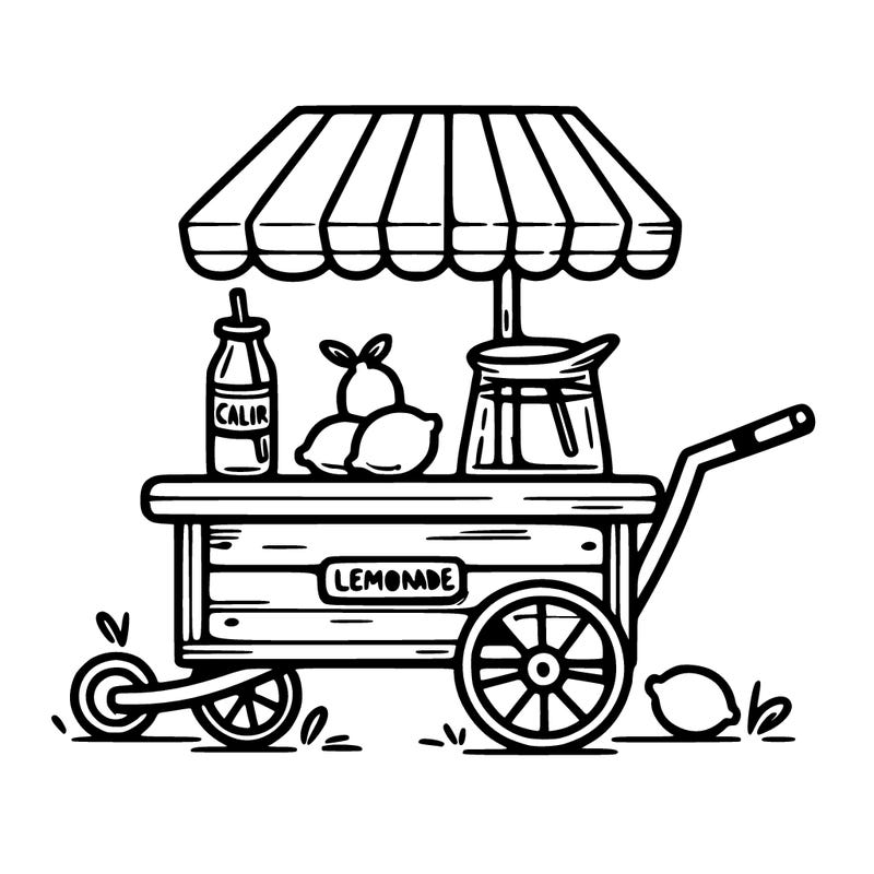 simple lemonade cart