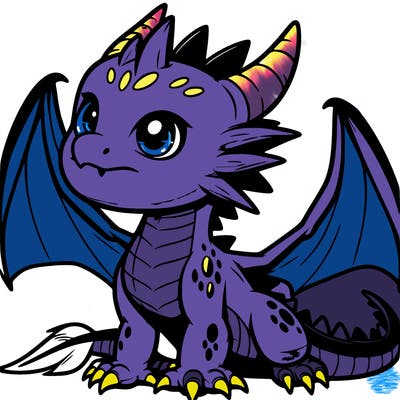 fierce baby night dragon