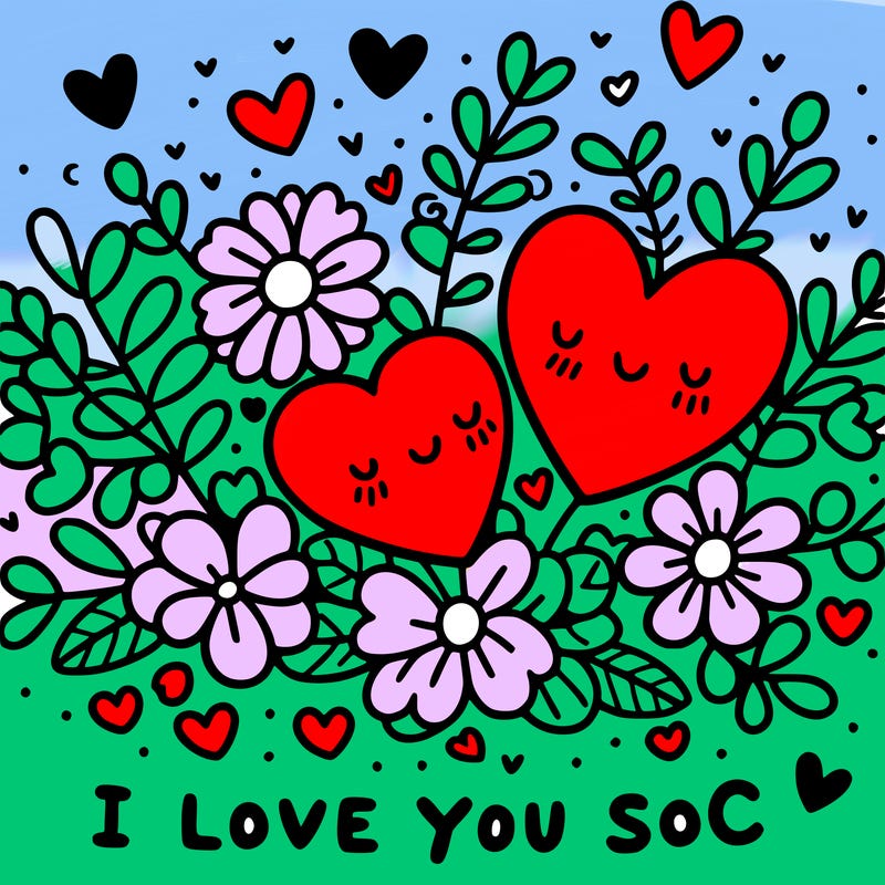 i love you so much hearts flowers