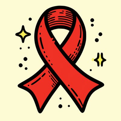 ribbon symbol of national breast cancer awareness month