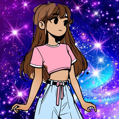 girl in a cute crop top