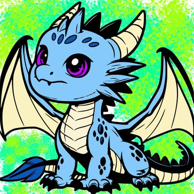 fierce baby night dragon