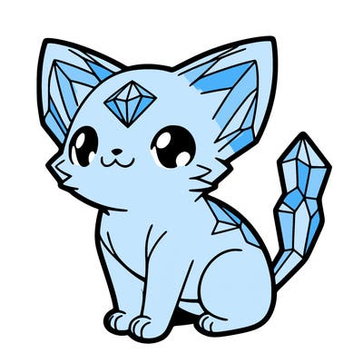 crystal kitten