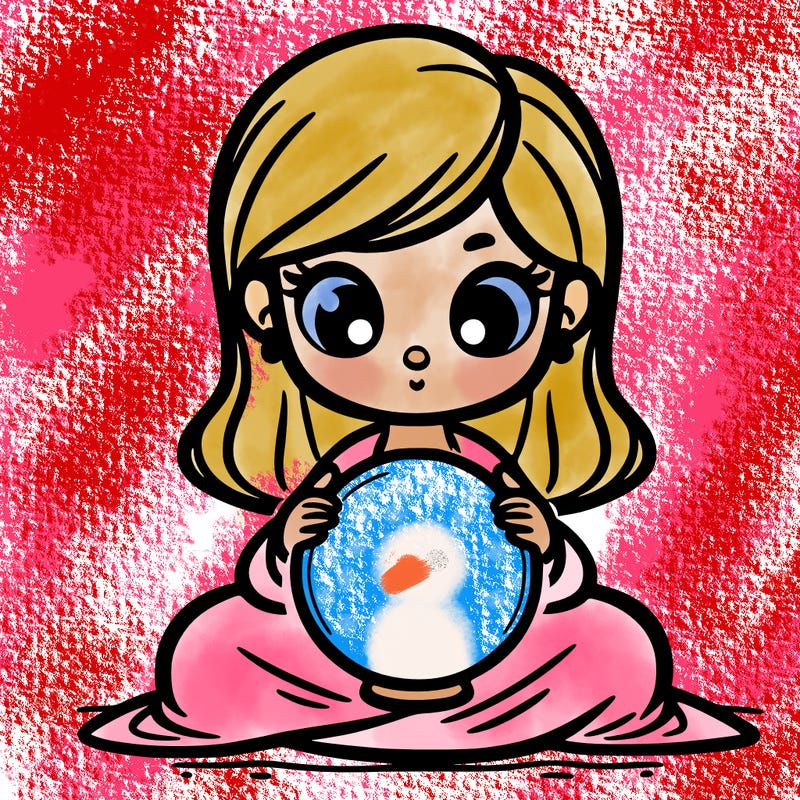 girl with a glowing orb