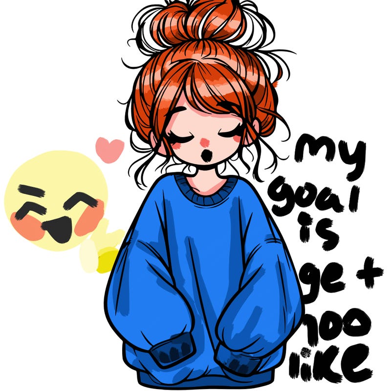 girl with baggy sweatshirt and messy bun