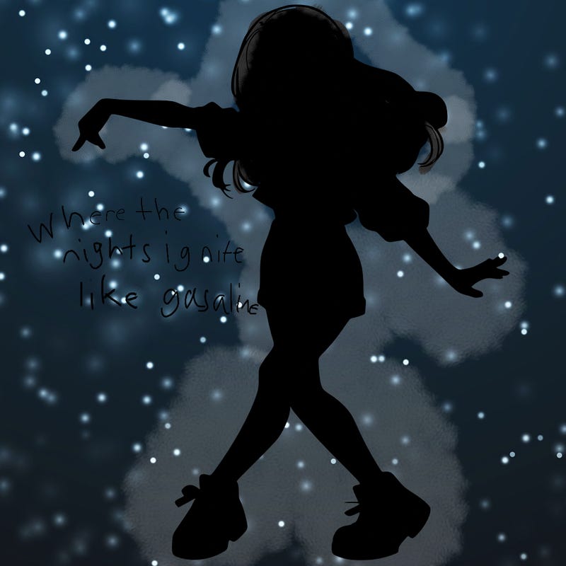 realistic girl danceing