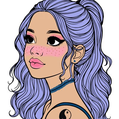 beautiful realistic girl