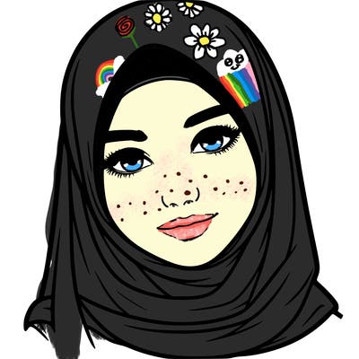 realistic girl with hijap