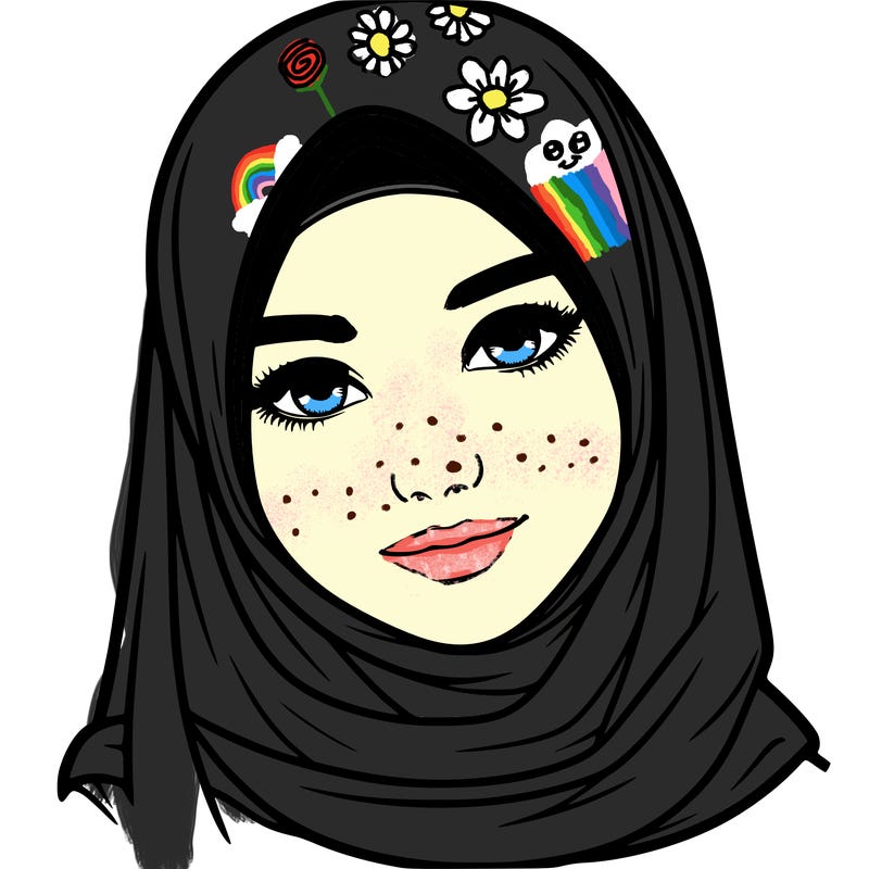 realistic girl with hijap