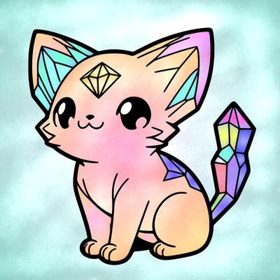 crystal kitten