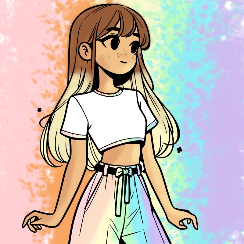 girl in a cute crop top