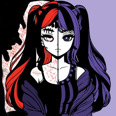 realistic girl split