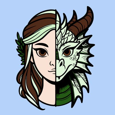 half women–dragon