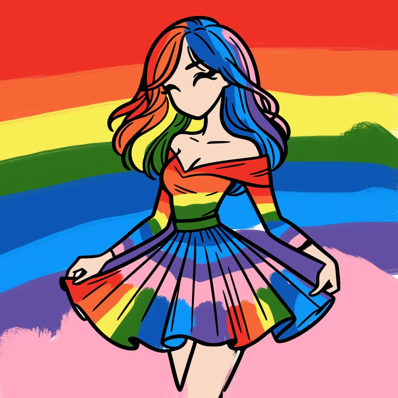 woman in skirt