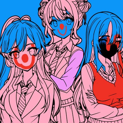 anime girls teenagers