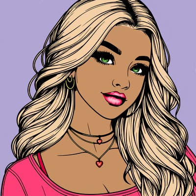 detailed realistic girl